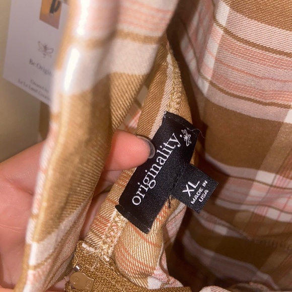 Brown Plaid Dress - Picture 6 of 6